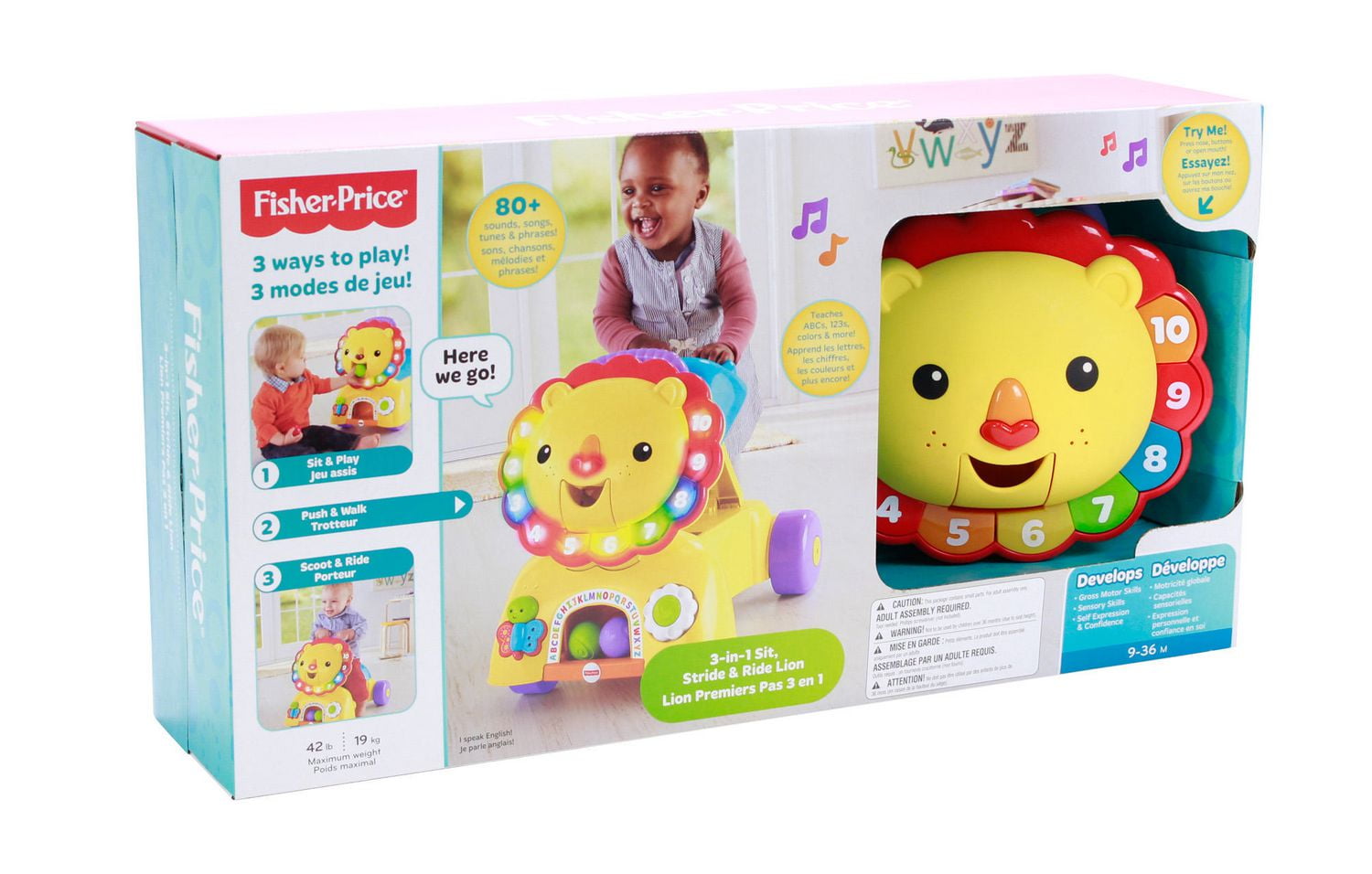 3 in 1 lion fisher price new arrivals