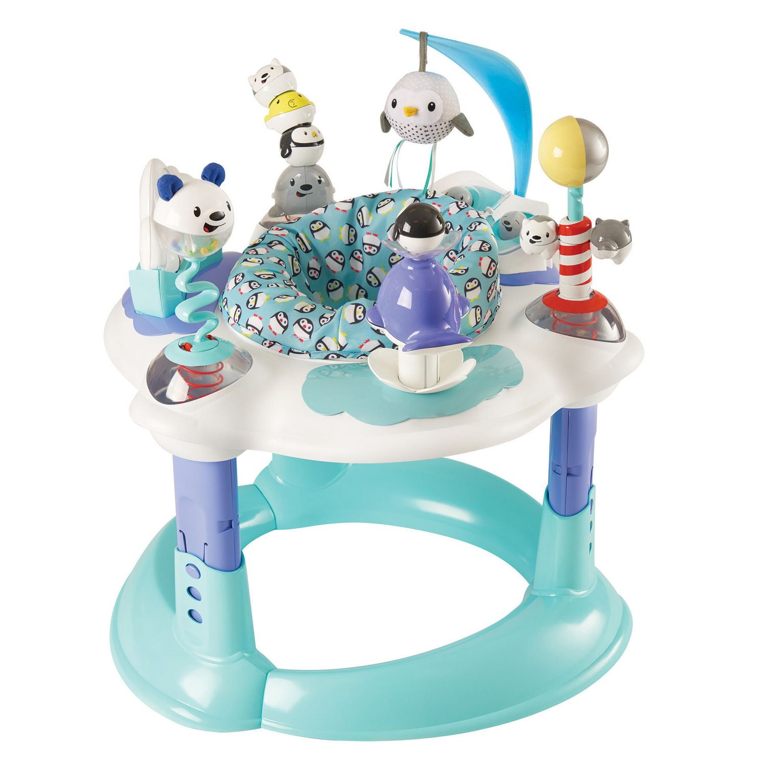 Evenflo ExerSaucer Polar Playground Bouncing Activity Center Walmart
