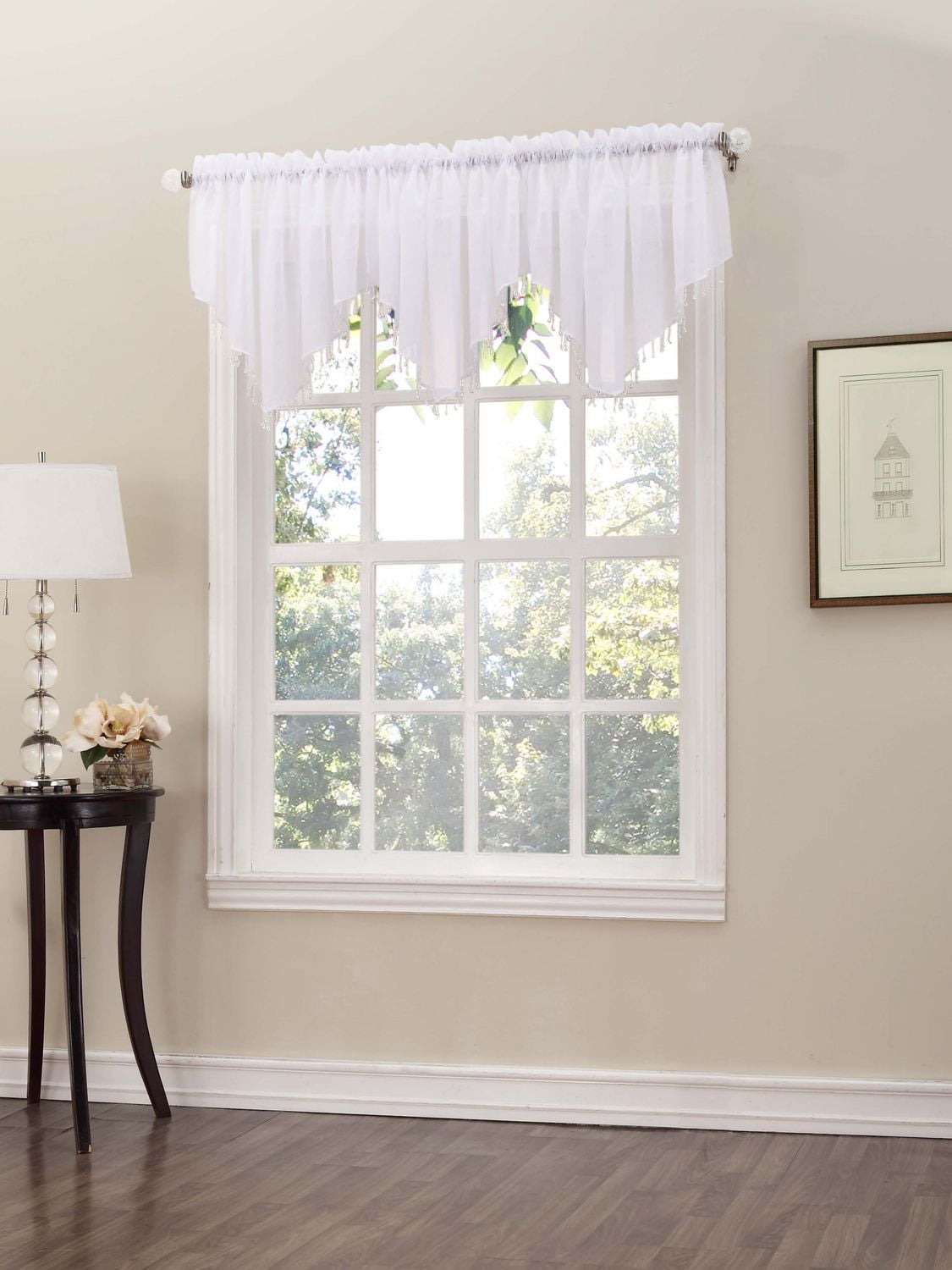 918 Voile Beaded Valance | Walmart Canada