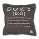 Coussin décoratif imprimé ''cozy'' Lodge, Gris, de Meubles South Shore – image 1 sur 8