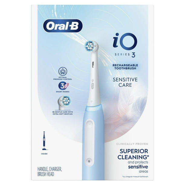 Oral-B iO Series 3 Electric Toothbrush with (1) Brush Heads Rechargeable,  White
