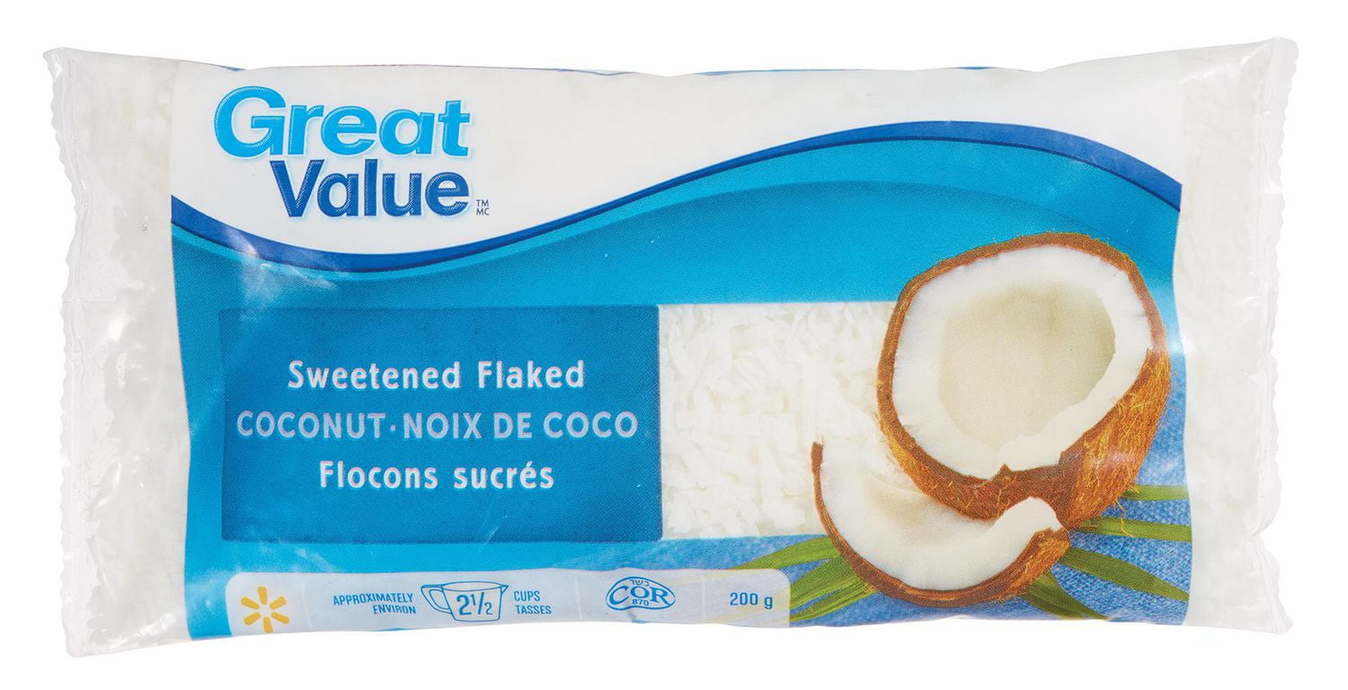 Great Value Sweetened Flaked Coconut Walmart Canada