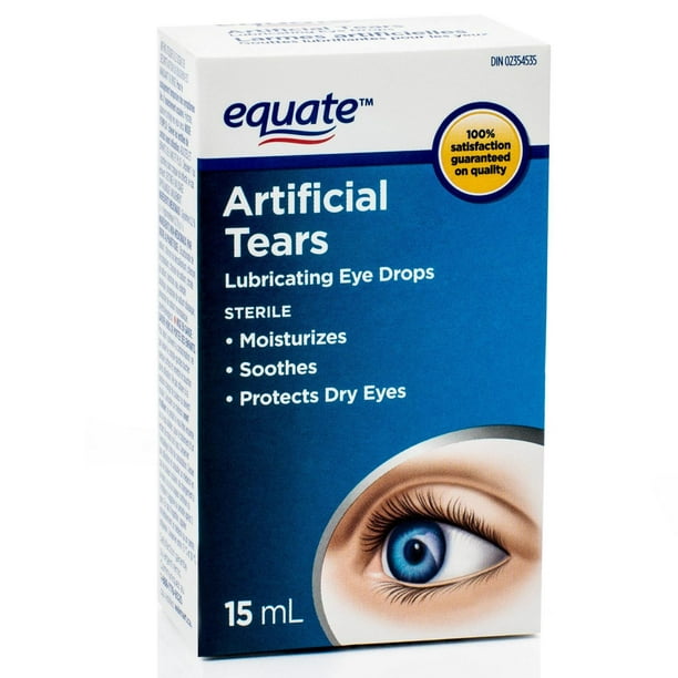 Equate Larmes artificielles, Gouttes lubrifiantes pour les yeux Larmes artificielles, Gouttes lubrifiantes pour les yeux, 15 mL