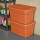 Boîte Sterilite de 114 litres en orange – image 2 sur 2
