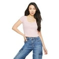 thumbnail image 1 of No Boundaries Women's Henley Tee, 1 of 6