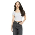 thumbnail image 1 of No Boundaries Women's Henley Tee, 1 of 6