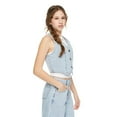 thumbnail image 2 of My Sister's Closet Girls' Denim Vest, 2 of 7