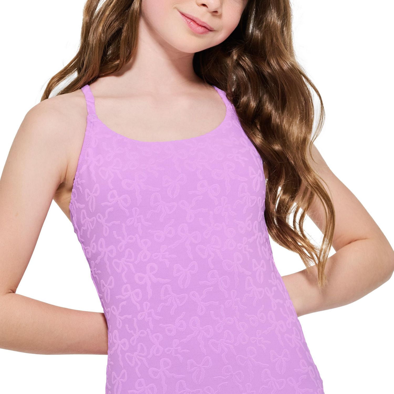 Summer Flirtt Girls Textured One Piece Swimsuit