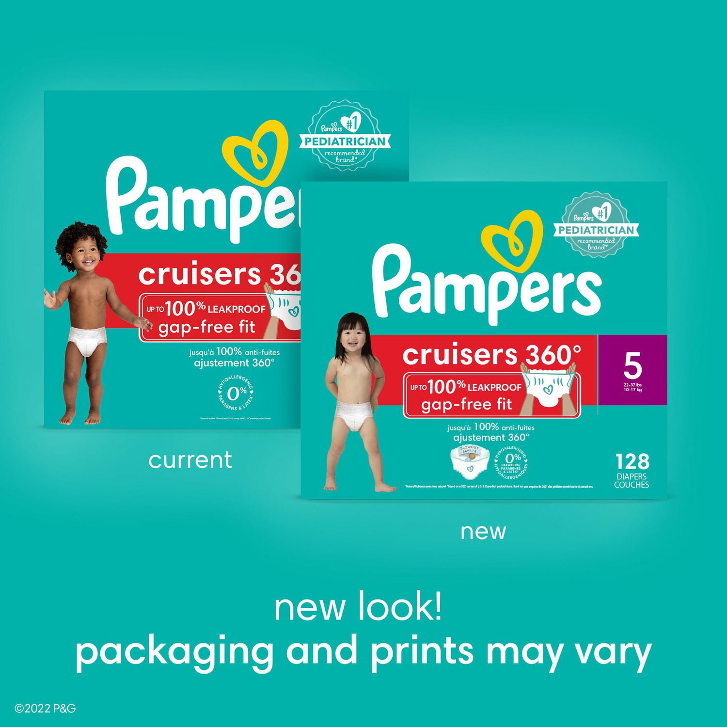 Pampers Pure Protection Diapers, Super Pack, Sizes N-6, 42-82