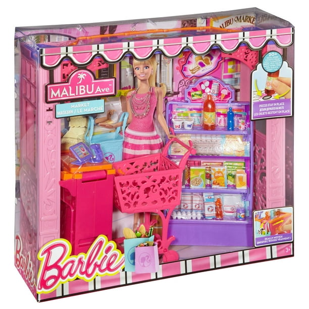 Barbie Supermarket Ensemble de jeu et Poupée