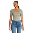 thumbnail image 1 of George Women's Henley Bodysuit, 1 of 6
