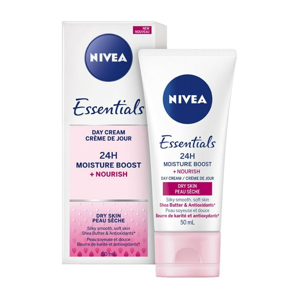 NIVEA Essentials 24H Moisture Boost + Nourish Crème de jour  pour peau sèche 50 ml