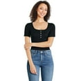 thumbnail image 1 of George Women's Henley Bodysuit, 1 of 6