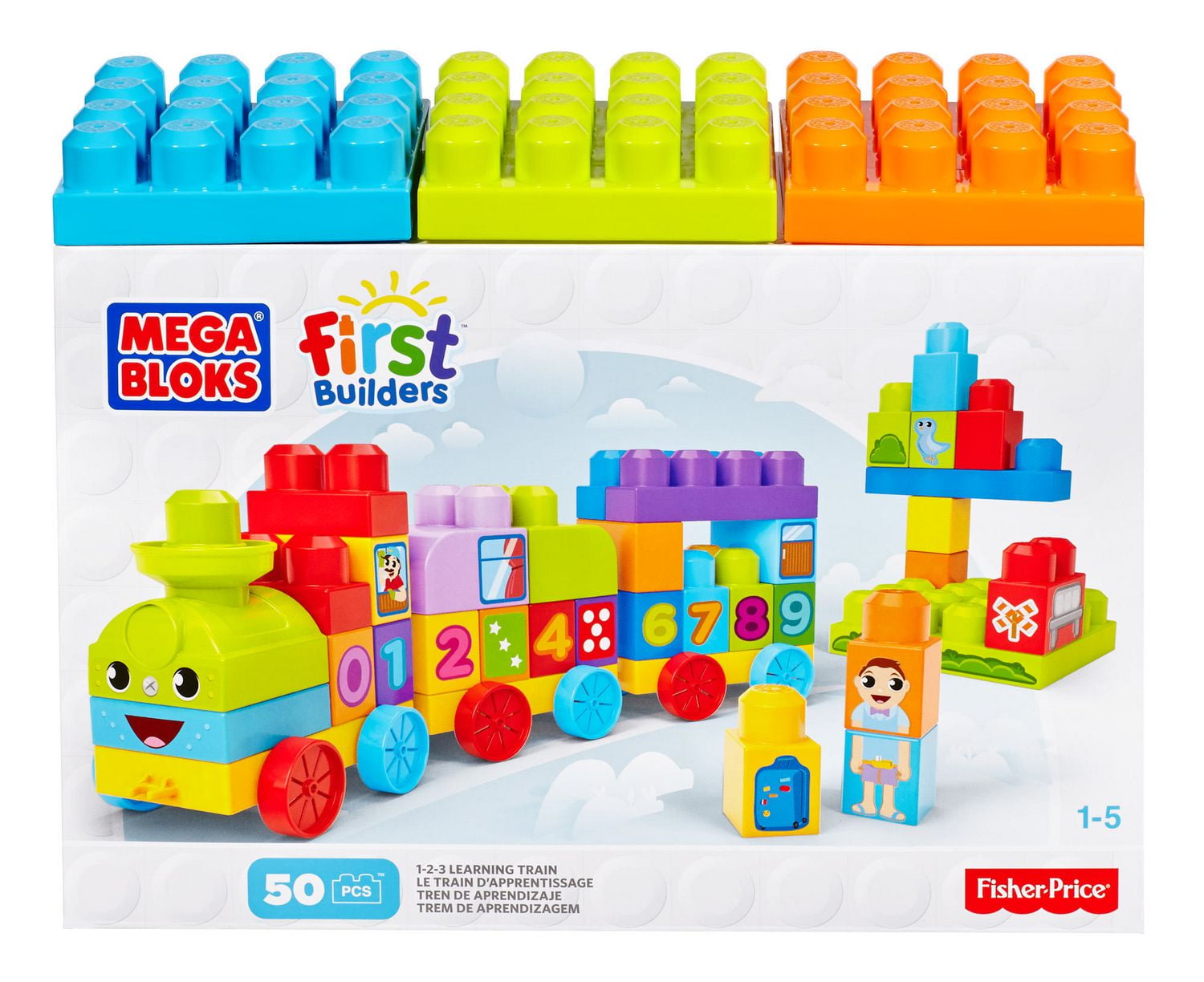 Mega bloks 123 learning on sale train