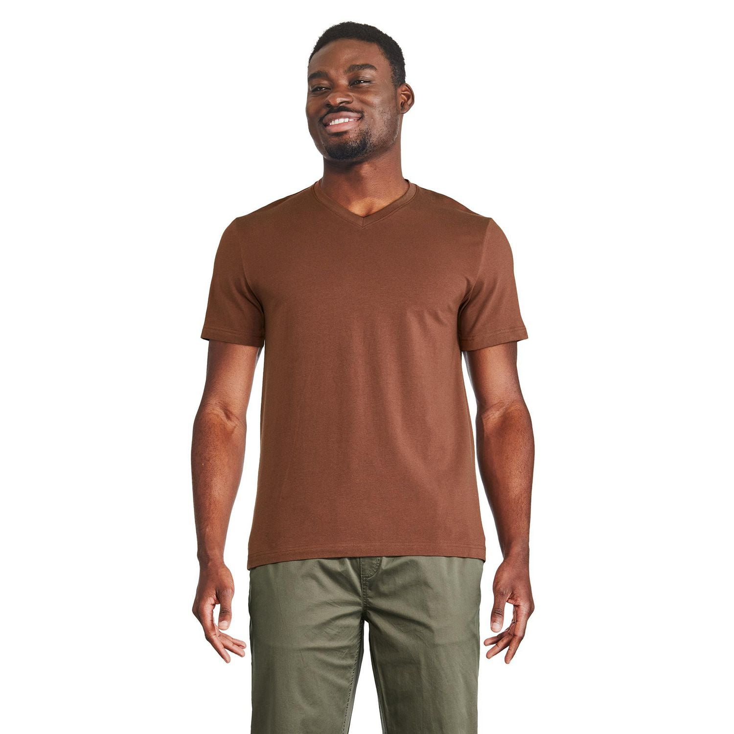 George Men's Stretch V-Neckline Tee - Walmart.ca