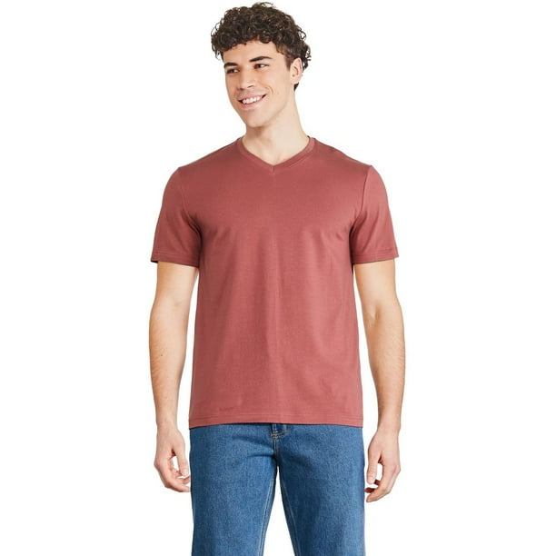 George Men's Stretch V-Neckline Tee - Walmart.ca