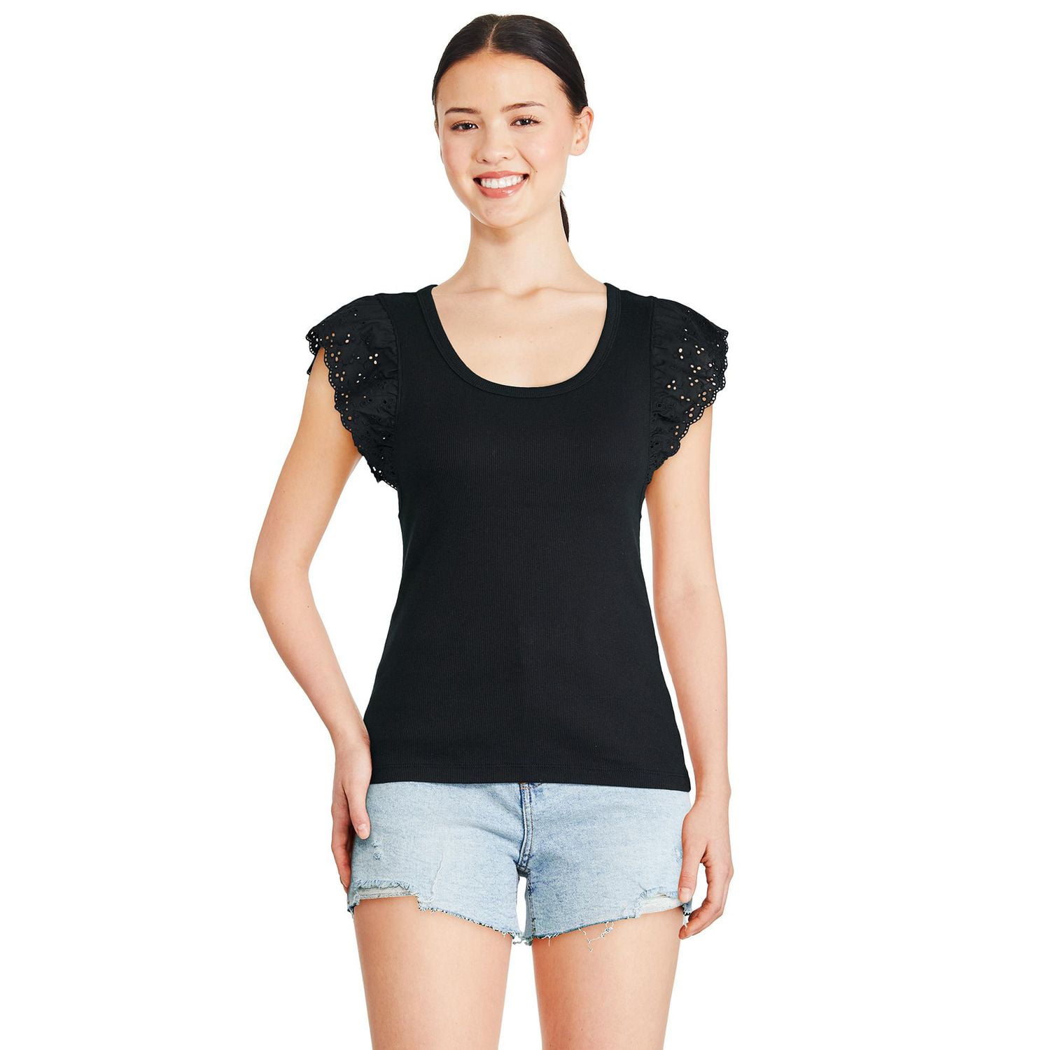 George Women's Flutter Sleeve Tee