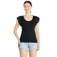 thumbnail image 1 of George Women's Flutter Sleeve Tee, 1 of 6