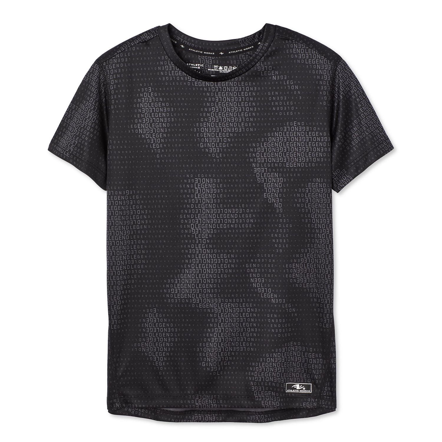 T-shirt technique à manches courtes Athletic Works pour garçons
