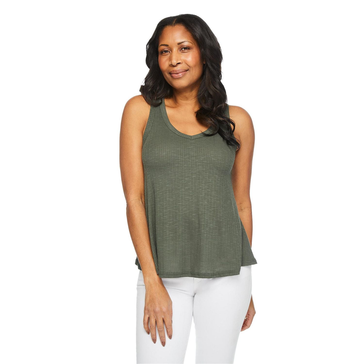 Iyla Women's Drapey V-Neckline Tank