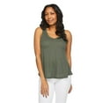 thumbnail image 1 of Iyla Women's Drapey V-Neckline Tank, 1 of 6