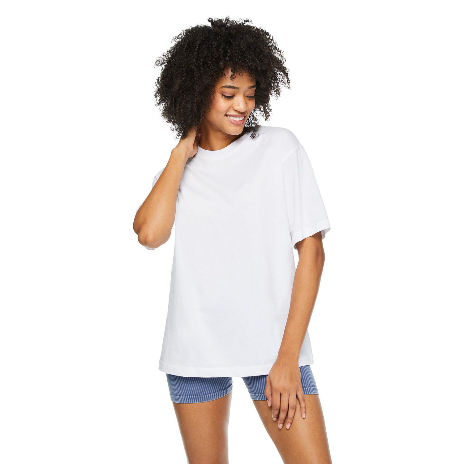 No Boundaries Women's Oversized Tee, Sizes XS-XXL - Walmart.ca