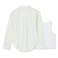 thumbnail image 2 of Ensemble 2 pièces avec chemise tissée George pour filles, 2 of 2