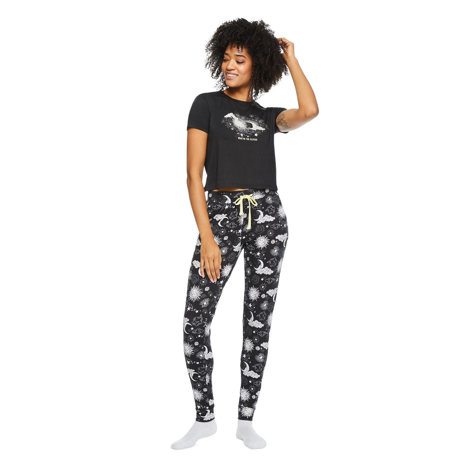 No Boundaries Women's Pajama 2-Piece Set