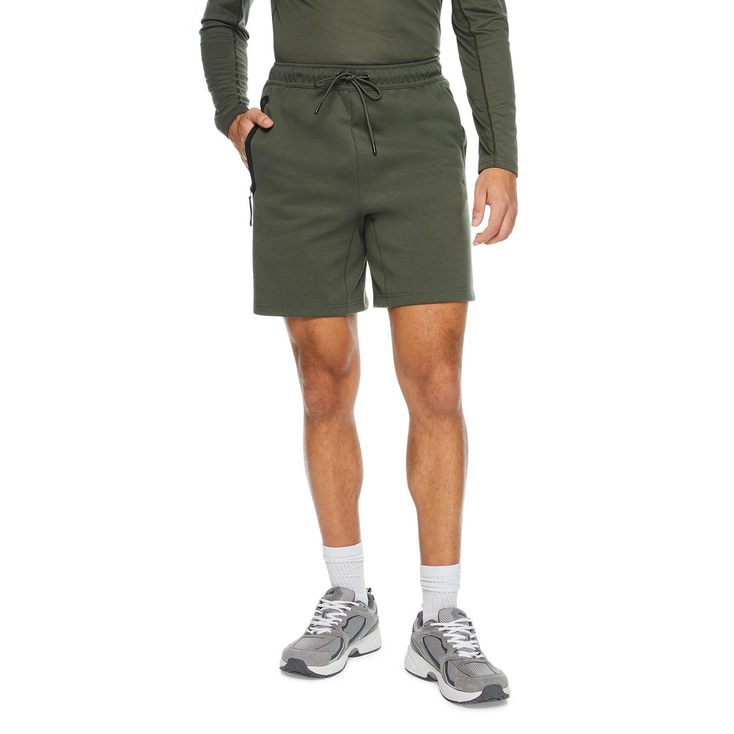Short zippé à enfiler Athletic Works pour hommes