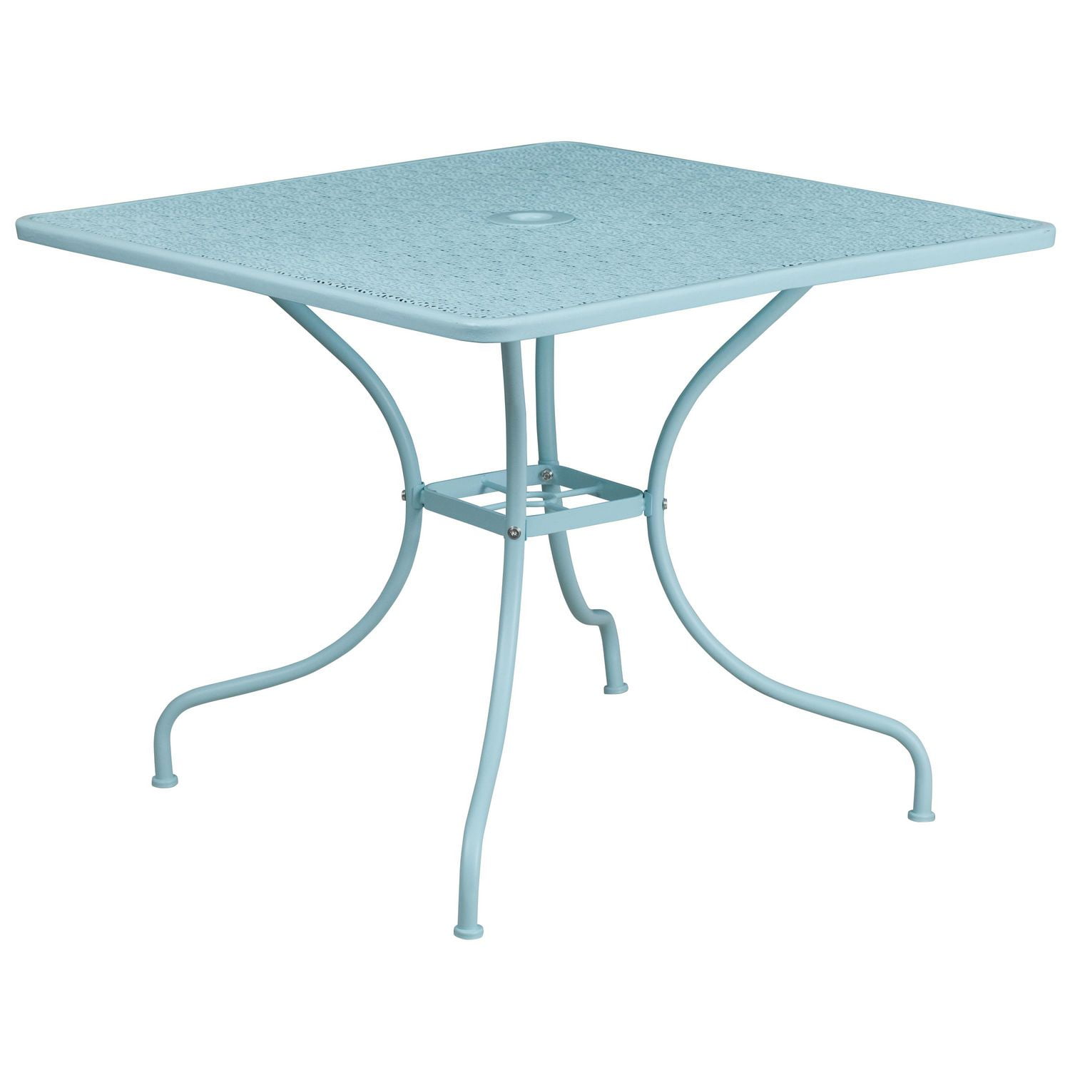 35.5'' Square Coral IndoorOutdoor Steel Patio Table Walmart Canada