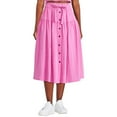 thumbnail image 1 of George Women's Button Front Midi Skirt, 1 of 6