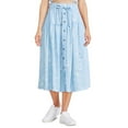 thumbnail image 1 of George Women's Button Front Midi Skirt, 1 of 6