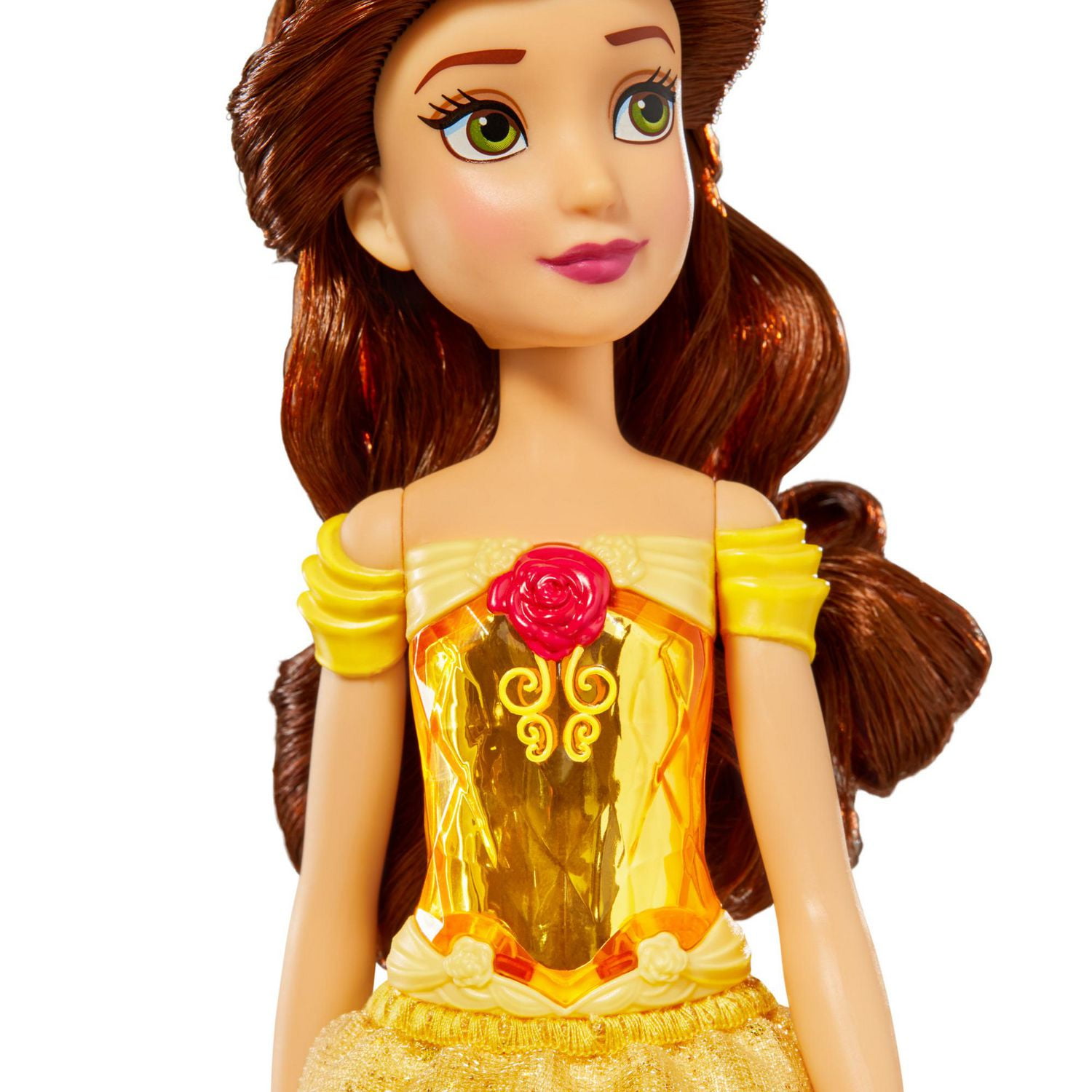 Disney Princess Royal Shimmer Belle Doll With Skirt And Accessories ...