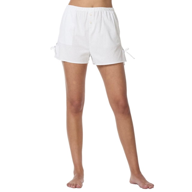Secret Sleep Seersucker Short with ties-Online Exclusive