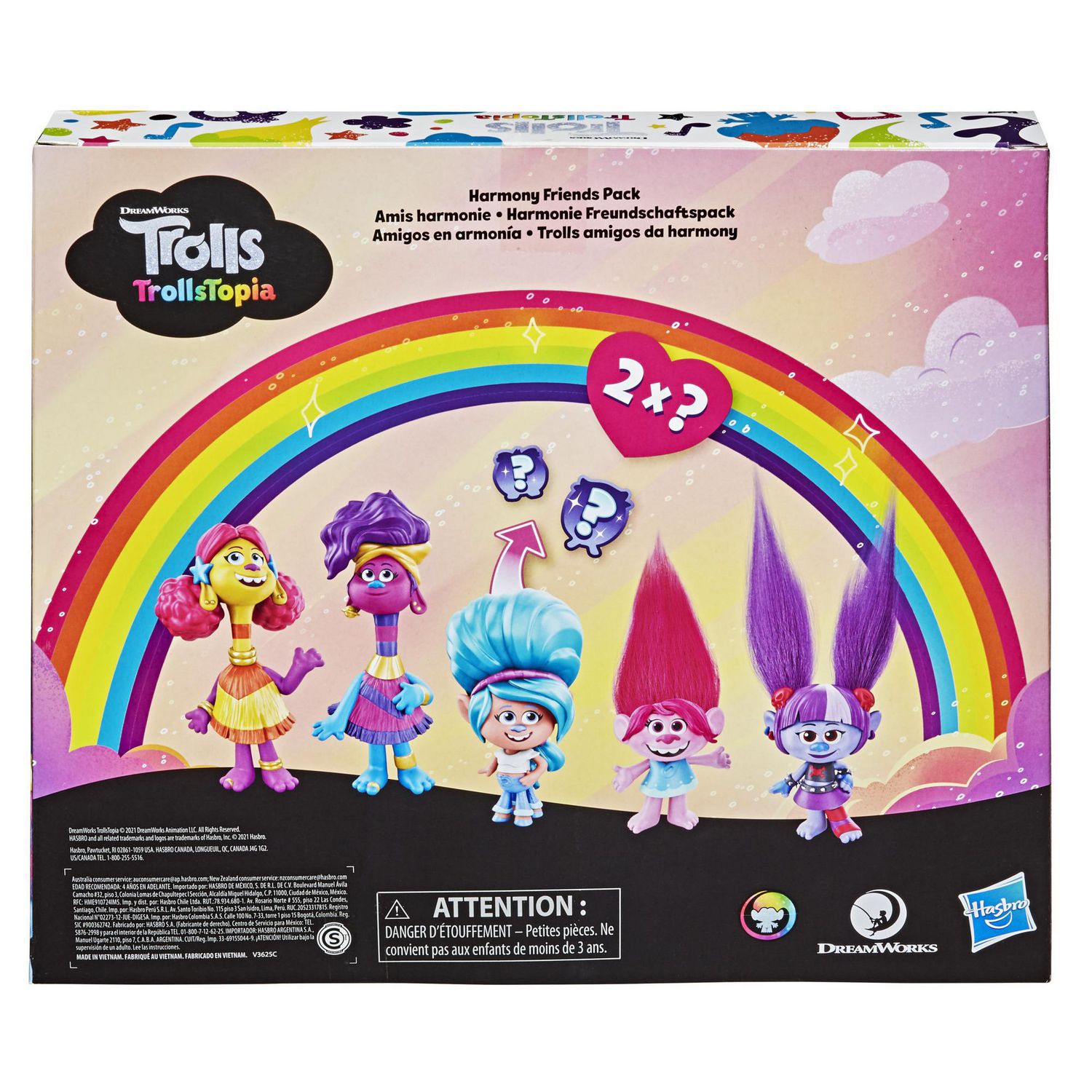 Trolls Trollstopia Surprise Hair Mini-Figures Wave 1 Case