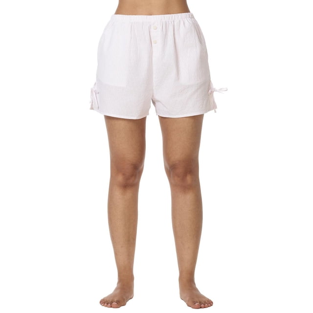 Secret Sleep Seersucker Short with ties-Online Exclusive