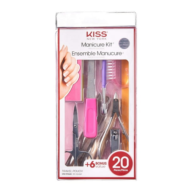 KISS Trousse de manucure - Professionnelle - 20 pièces Qualité professionnelle