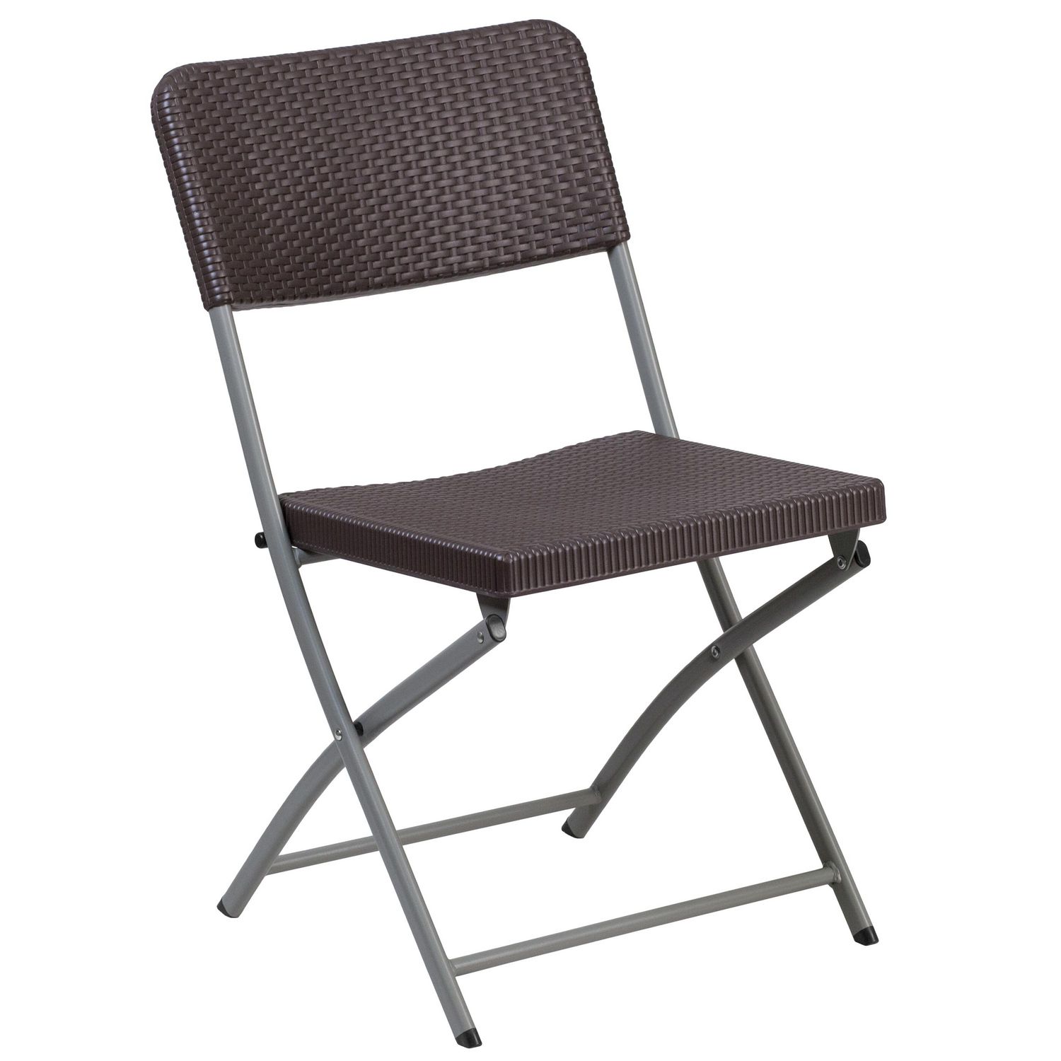 brown plastic folding chairs