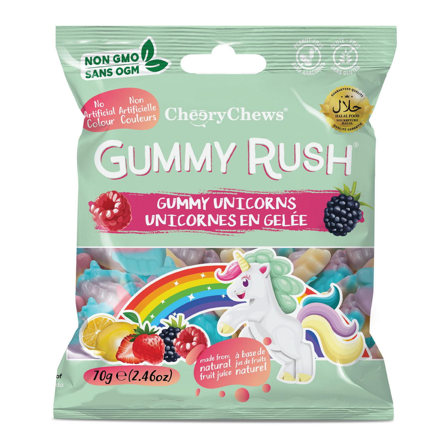 Gummy Rush - Gummy Unicorn 70g/2.46oz, Quantity - 70g/2.46oz