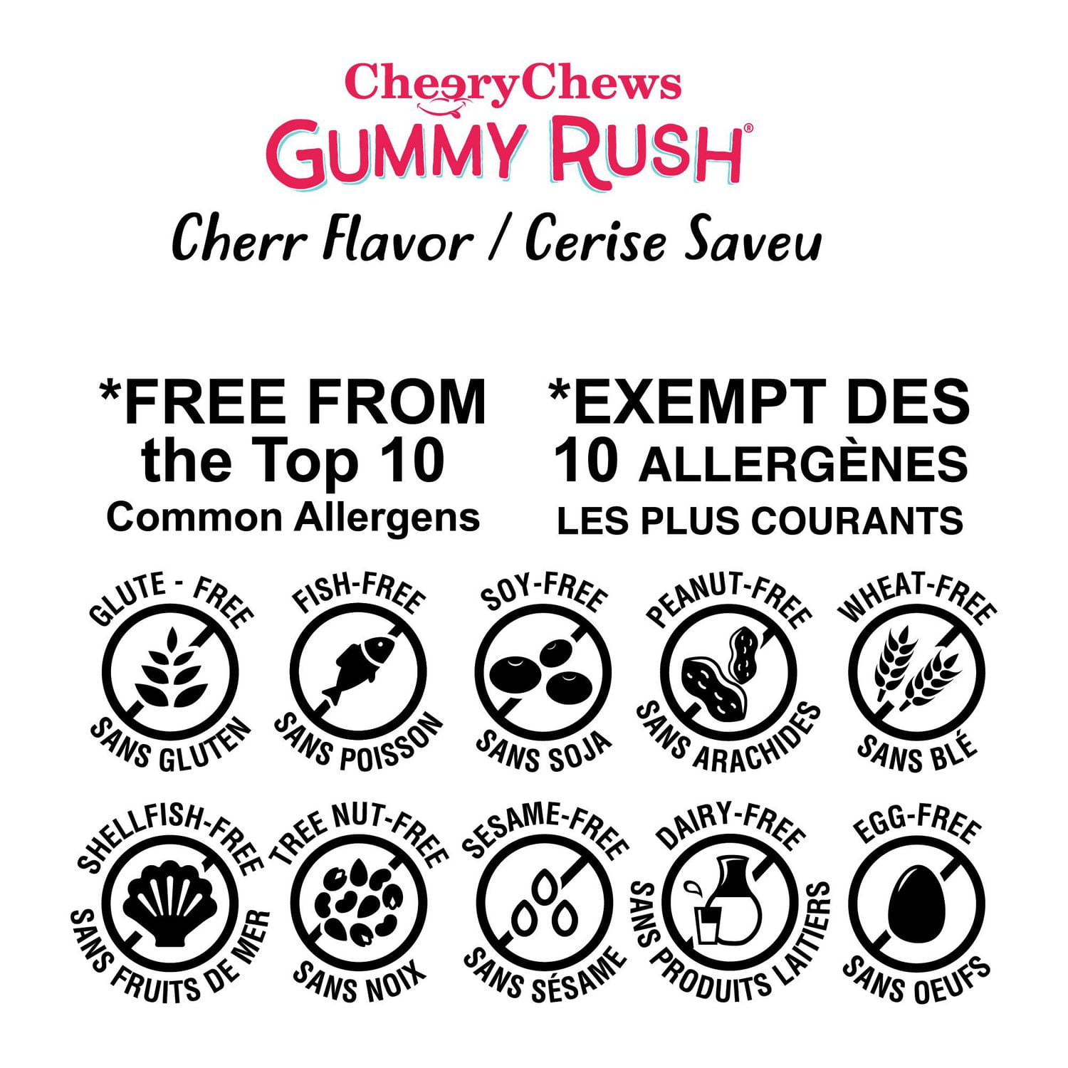 Gummy Rush - Fizzy Cherries 70g/2.46oz, Quantity - 70g/2.46oz