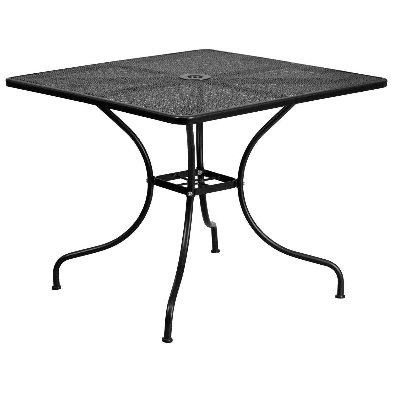 35.5'' Square Black IndoorOutdoor Steel Patio Table Walmart Canada