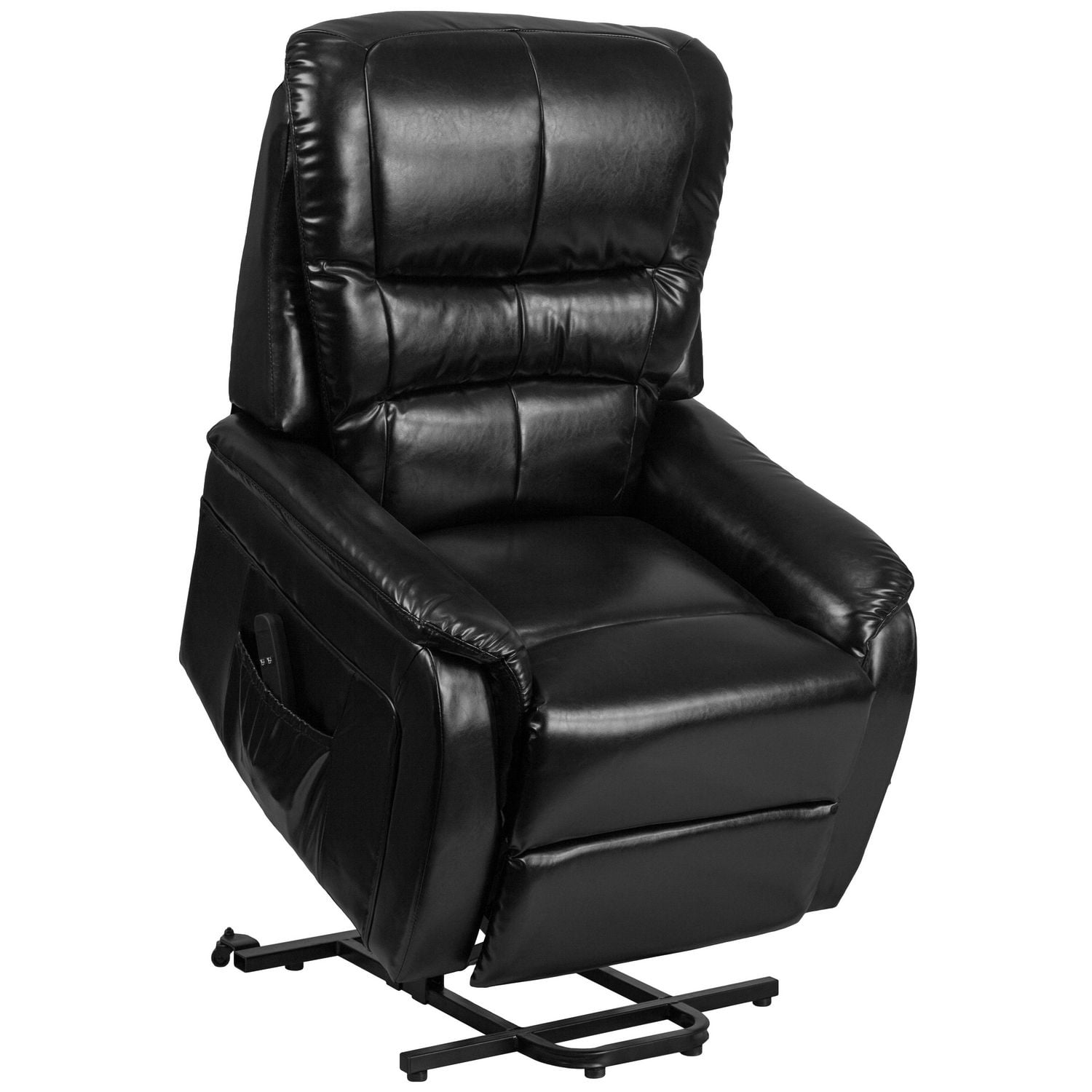 HERCULES Series Black Leather Remote Powered Lift Recliner Walmart Canada