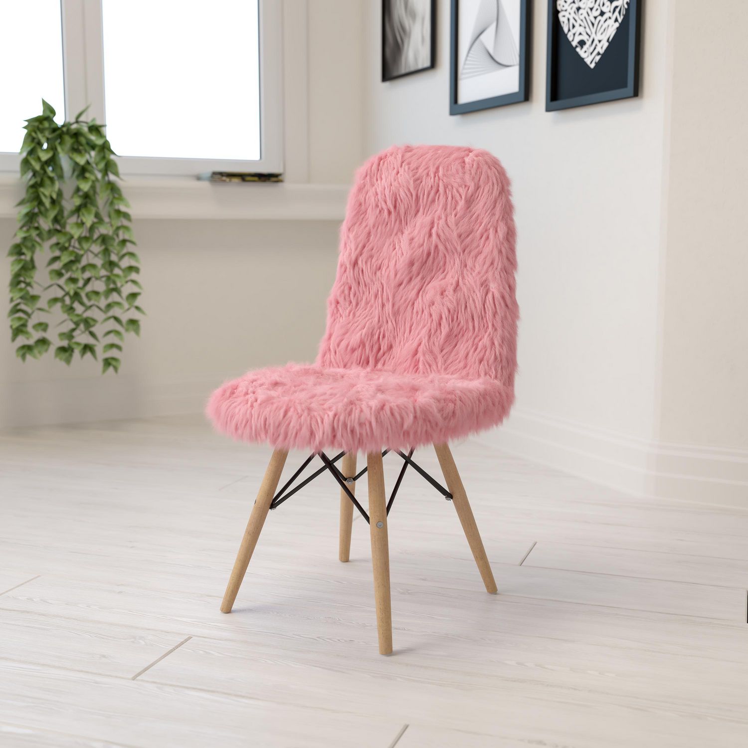 Shaggy Dog Hot Pink Accent Chair - Walmart.ca