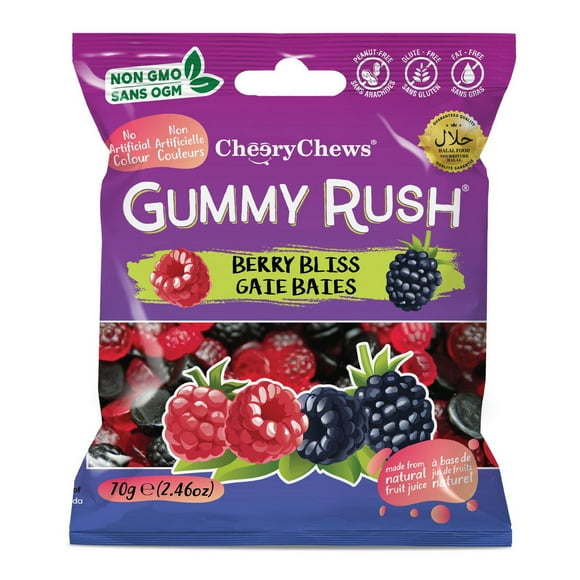 Gummy Rush - Berry Bliss 70g/2.46oz, Quantity - 70g/2.46oz