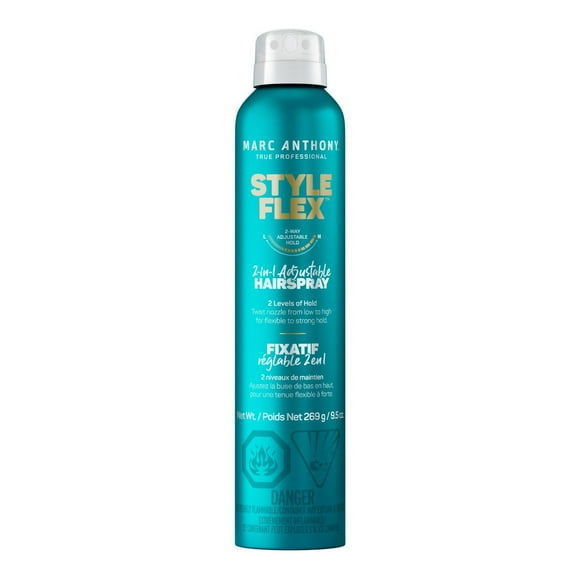 Marc Anthony Style Flex™ 2-in-1 Adjustable Hairspray - From Flexible to Strong Hold - For All Hair Types - 9.5 Oz. / 269 g, Customizable Hairspray