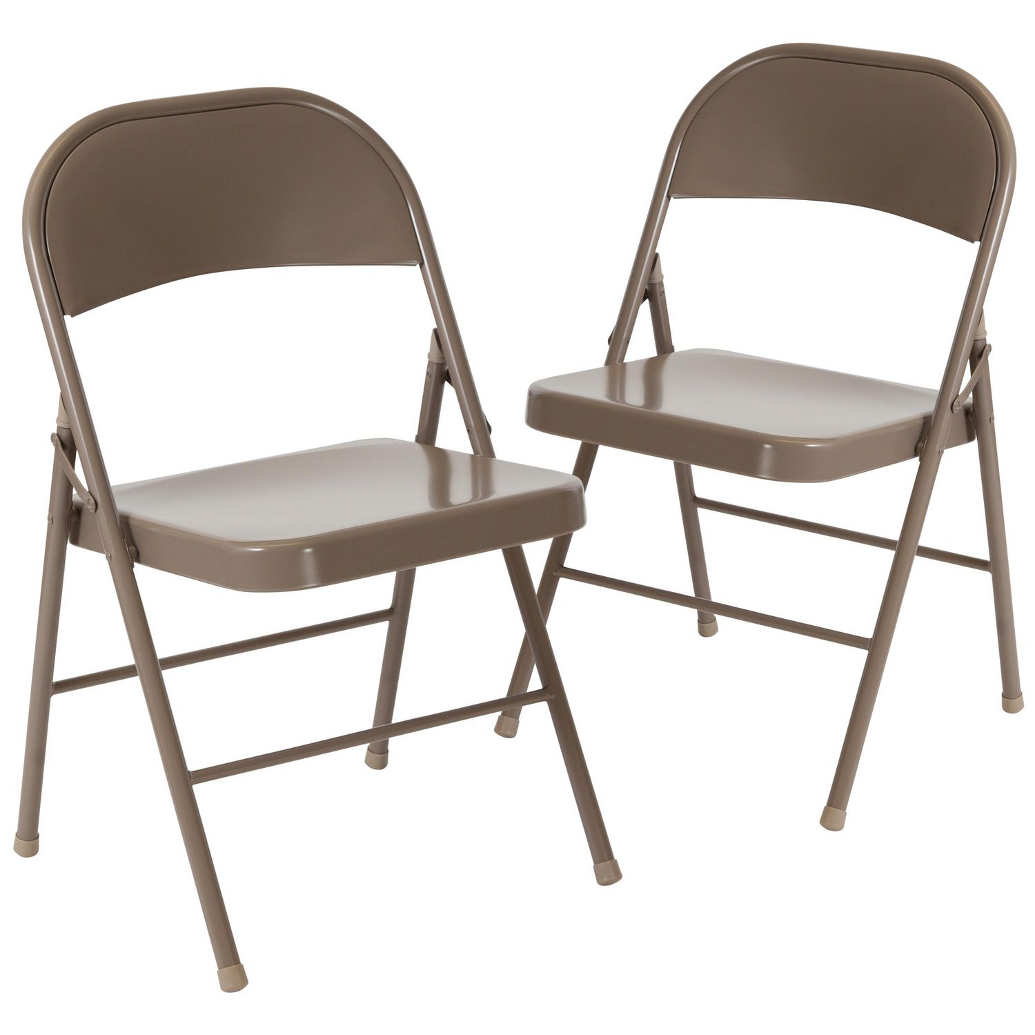 HERCULES Series Double Braced Beige Metal Folding Chair - Walmart.ca