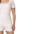 thumbnail image 4 of Secret Sleep Pointelle Romper with Lattice Edge-Online Exclusive, 4 of 4