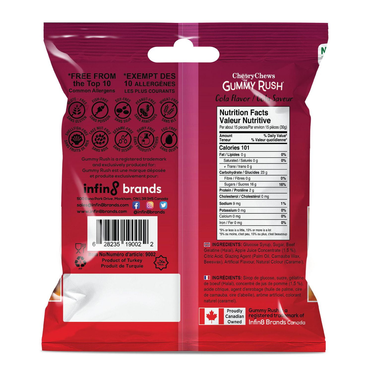 Gummy Rush - Bouteilles de Cola 70g/ 2.46oz