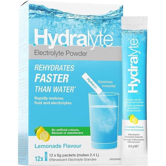 HYDRALYTE EFF ELECTROLYTE LEMONADE 12CT