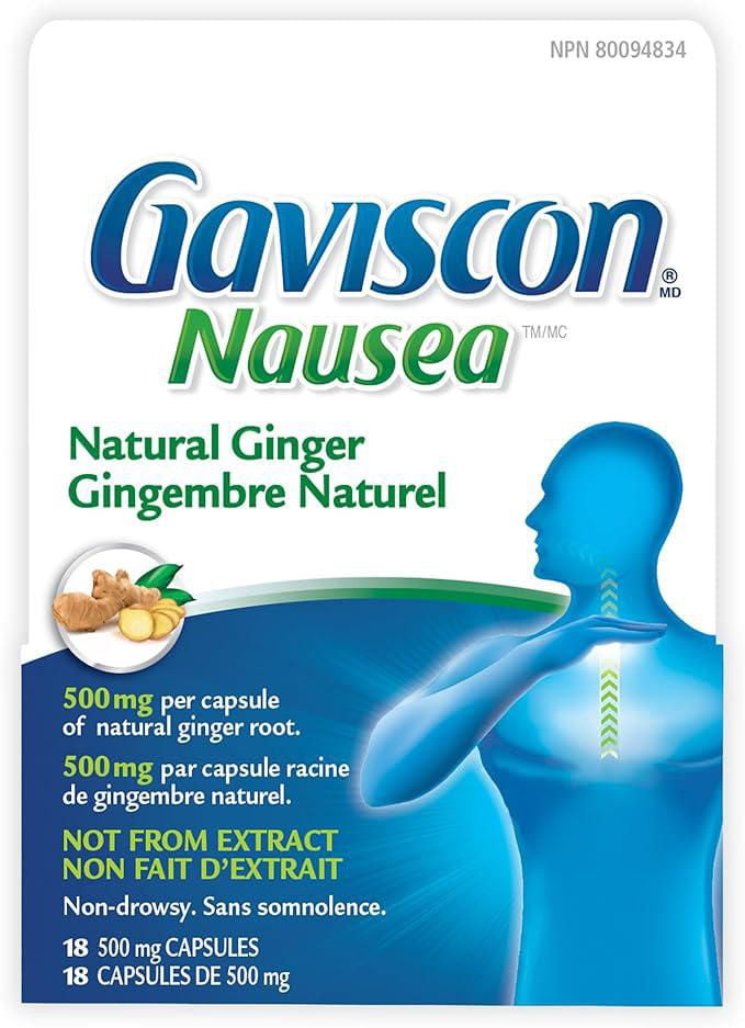 GAVISCON NAUSEA GINGER 18S